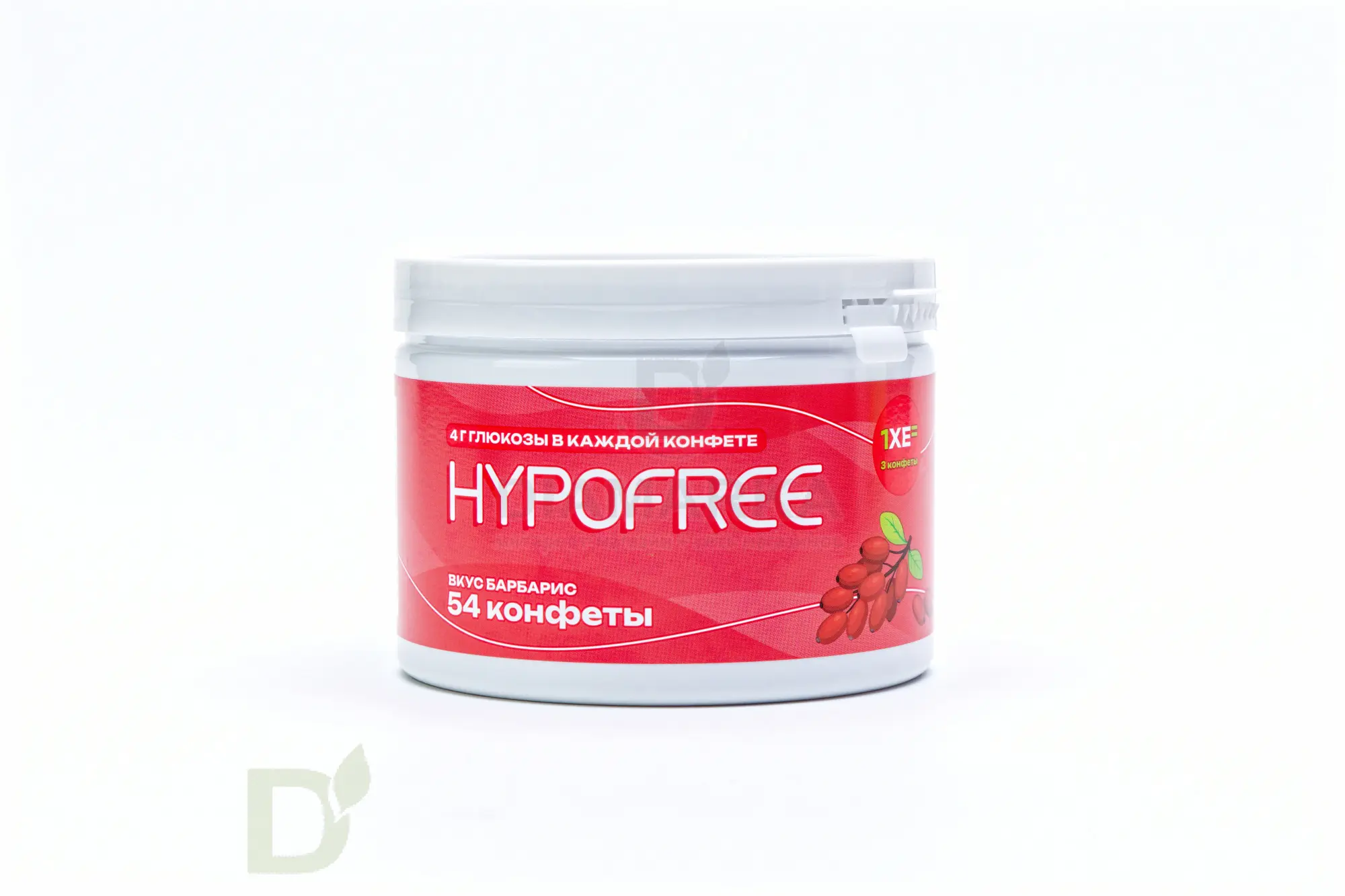 Конфеты таблетированные HYPOFREE 54 шт по 4 гр. Барбарис