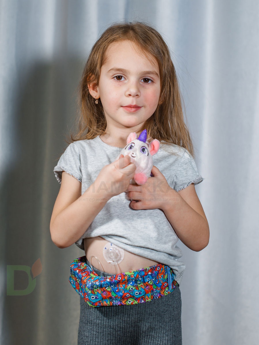 Пояс для ношения помпы на талии INSULA KIDS Монстрики, синий