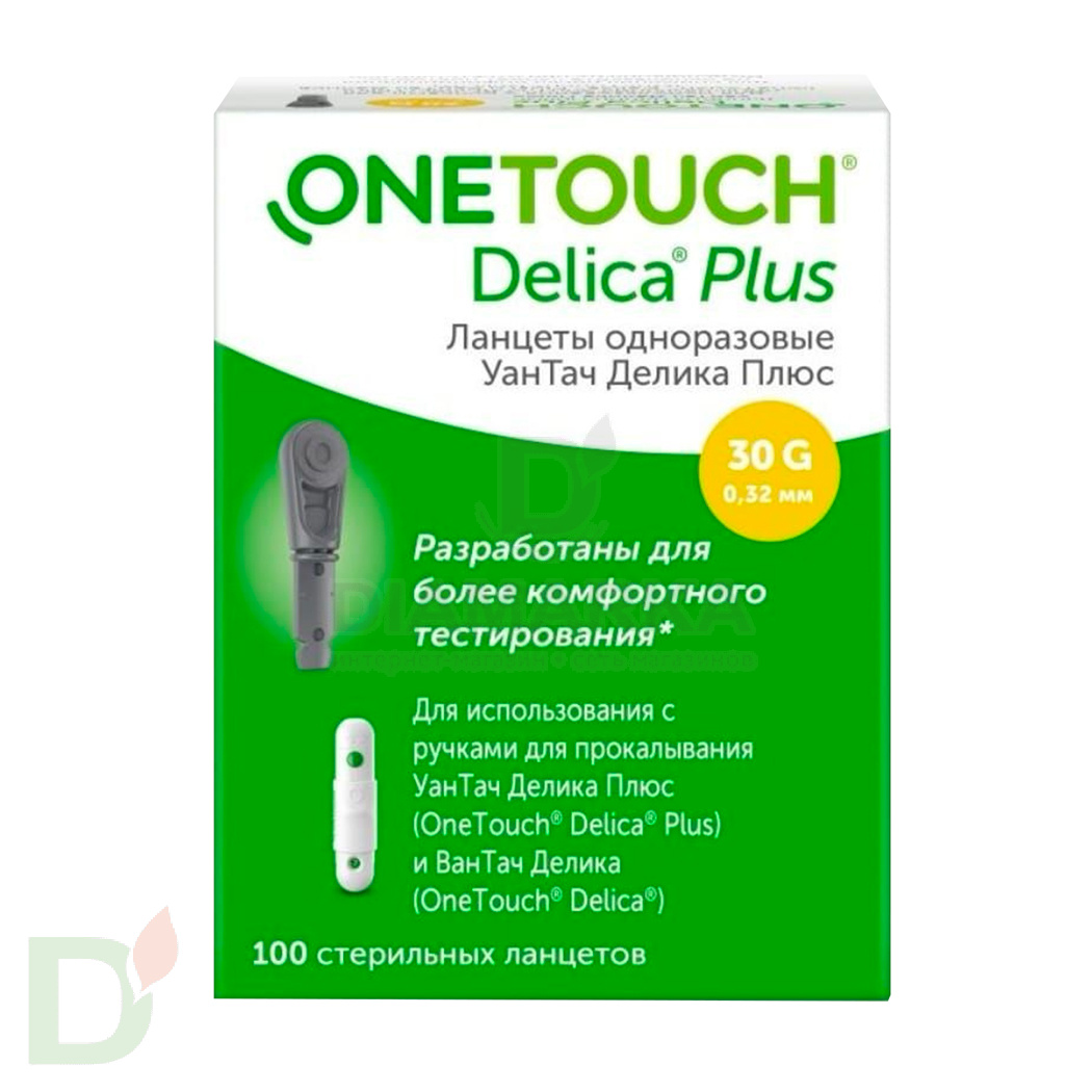 Ланцеты ВанТач Делика ПЛЮС (OneTouch Delica Plus) №100