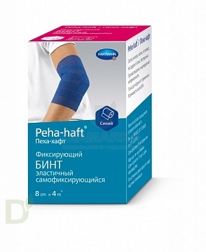 Бинт фиксирующий эластичный когезивный 4м*8см. PEHA-HAFT белый в интернет-магазине