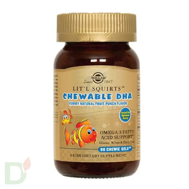 Витамины для детей Солгар Золотые рыбки ПНЖК Омега-3 (ДГК и ЭПК), 90 капс. в интернет-магазине