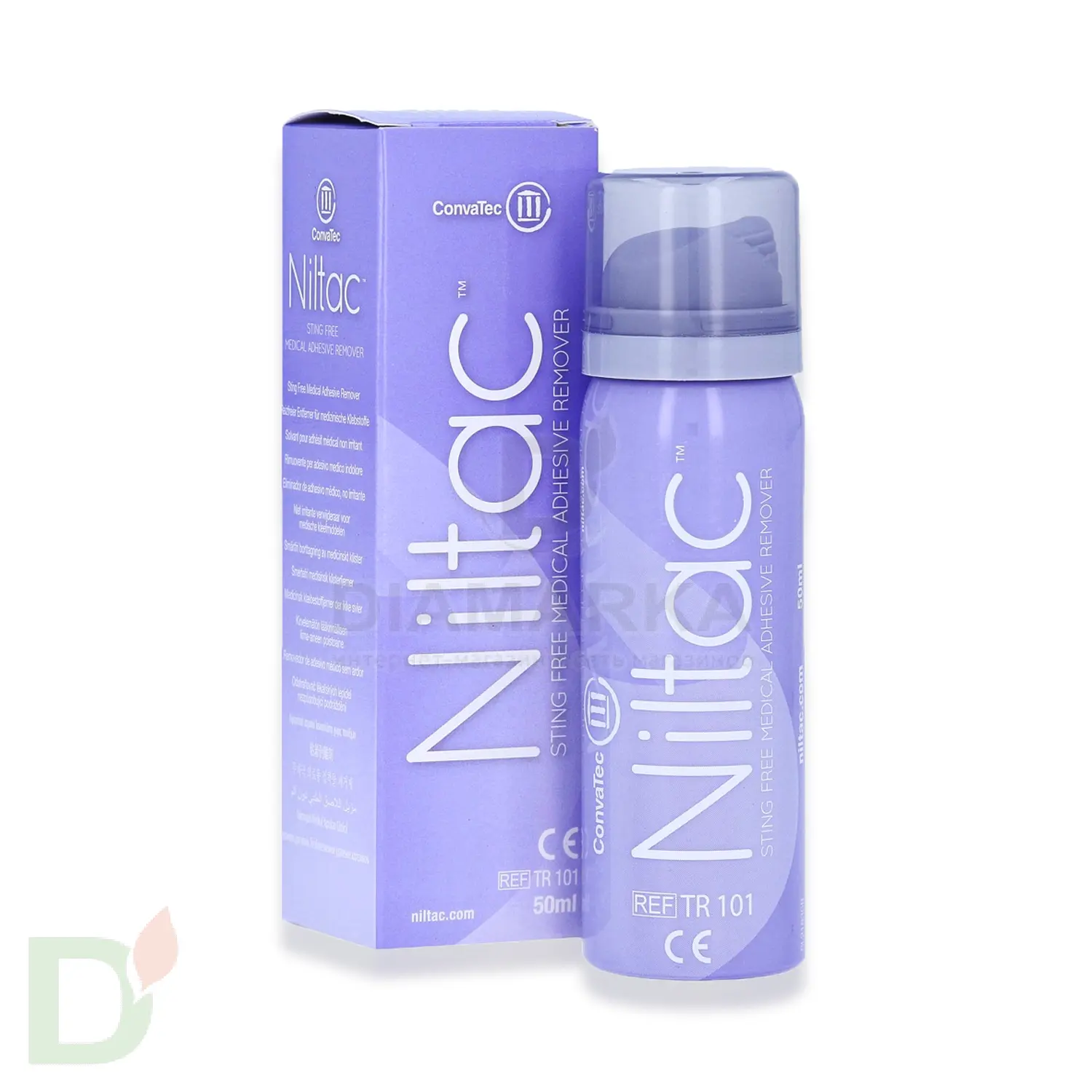 Спрей для удаления пластырей ConvaTec Niltac / Нилтак (очиститель для кожи), 50 ml