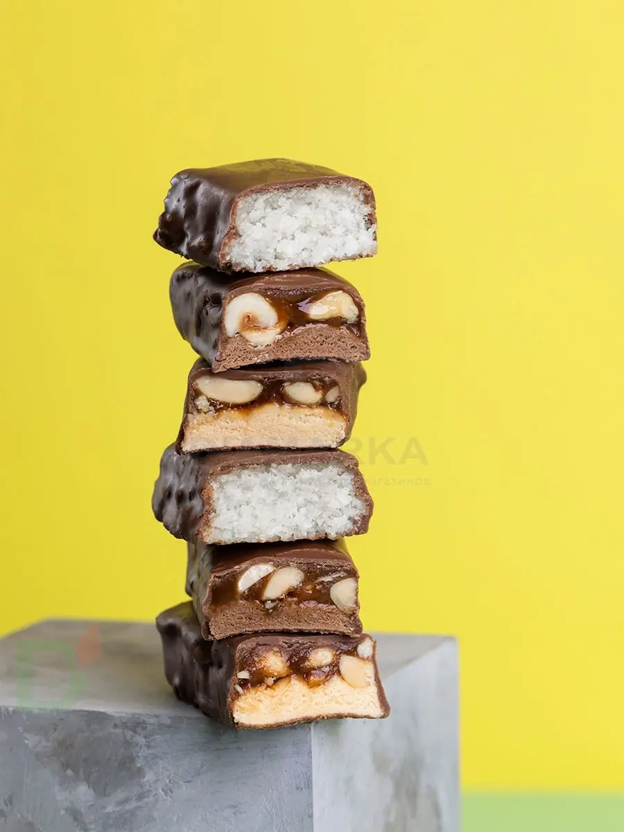 Батончик протеиновый FitnesShock Соленая карамель-Арахис 50гр. в интернет-магазине