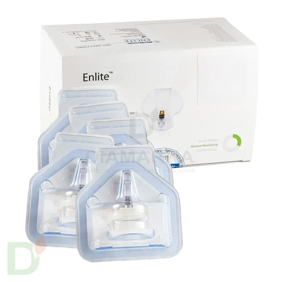 Сенсоры для измерения уровня глюкозы Энлайт ММТ-7008 (5шт, срок 23.04.24 г.)