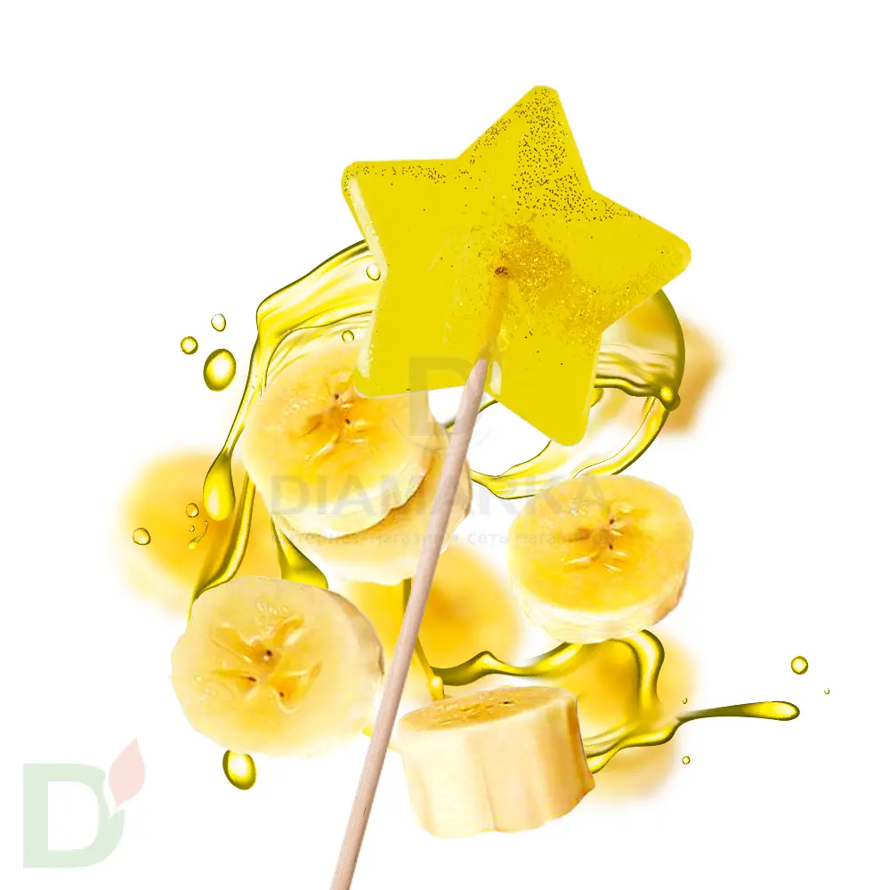 Леденец без сахара Звезда вкус Банан, 20гр.